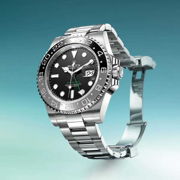 New 2024 Rolex GMT Master II BRUCE WAYNE Or 13 000 Rev Comps