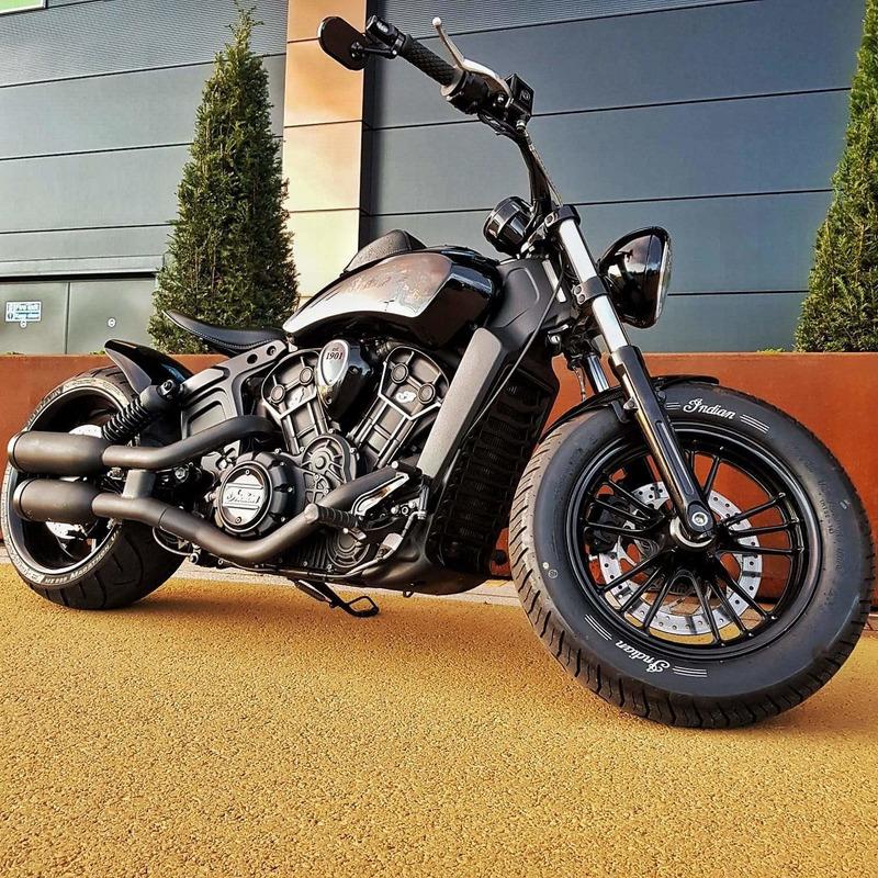 SOLD OUT - 2016 Indian Scout Custom Bobber - Rev Comps