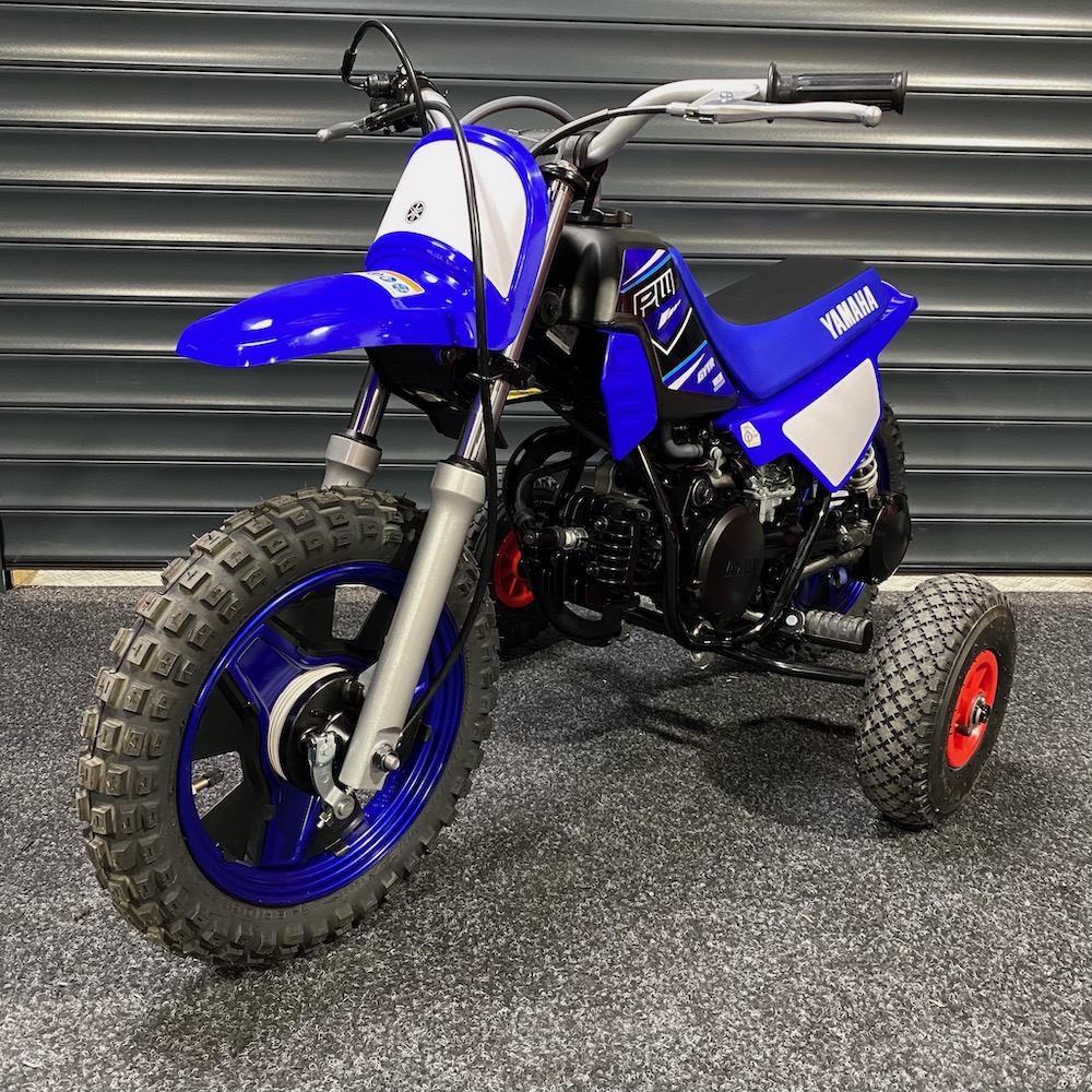 Yamaha 50cc dirt bike on sale with training wheels