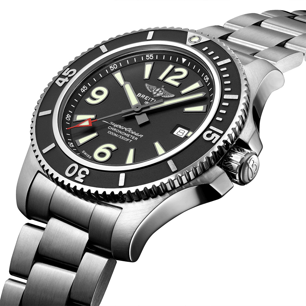 Breitling Superocean Chronometer 44mm Black - Rev Comps