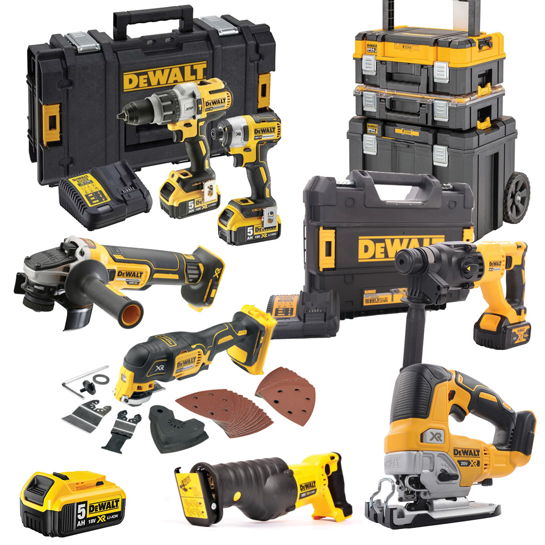 Dewalt 18V Tool Kit Bundle - 399 Tkts - Auto Draw - Rev Comps