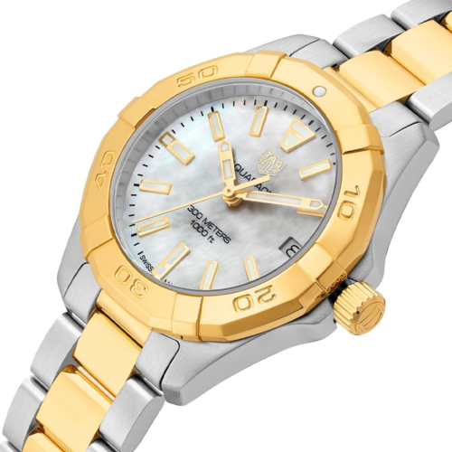 tag heuer aquaracer gold face