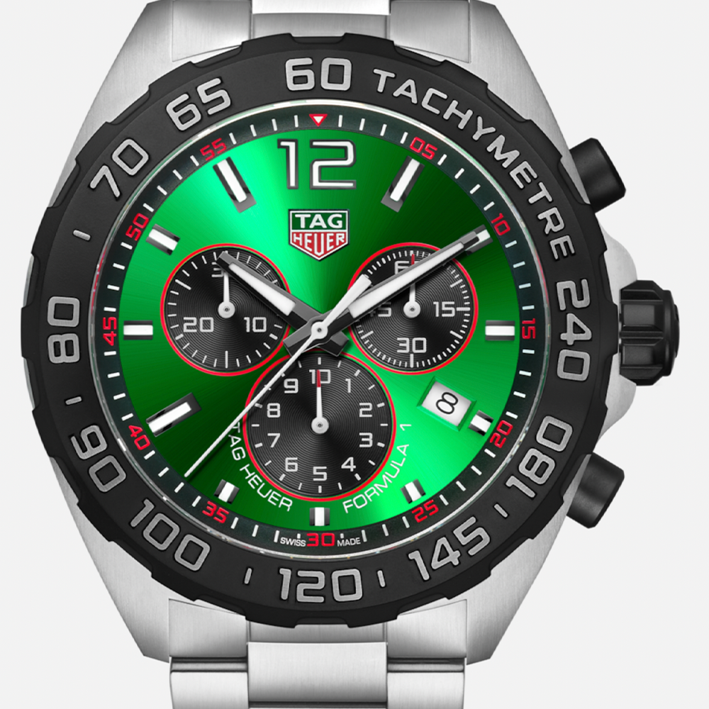 TAG HEUER Formula 1 43mm Chronograph Green - Rev Comps