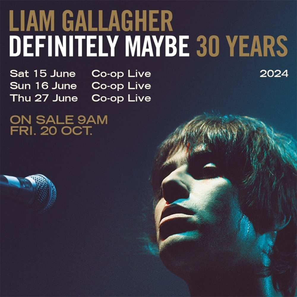 2 x Liam Gallagher COOP LIVE MANCHESTER TICkEts + £500 Rev Comps