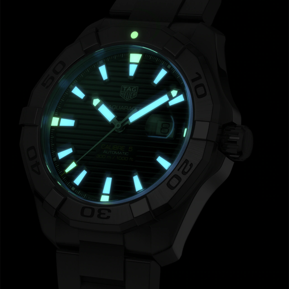 tag heuer aquaracer 41mm black dial