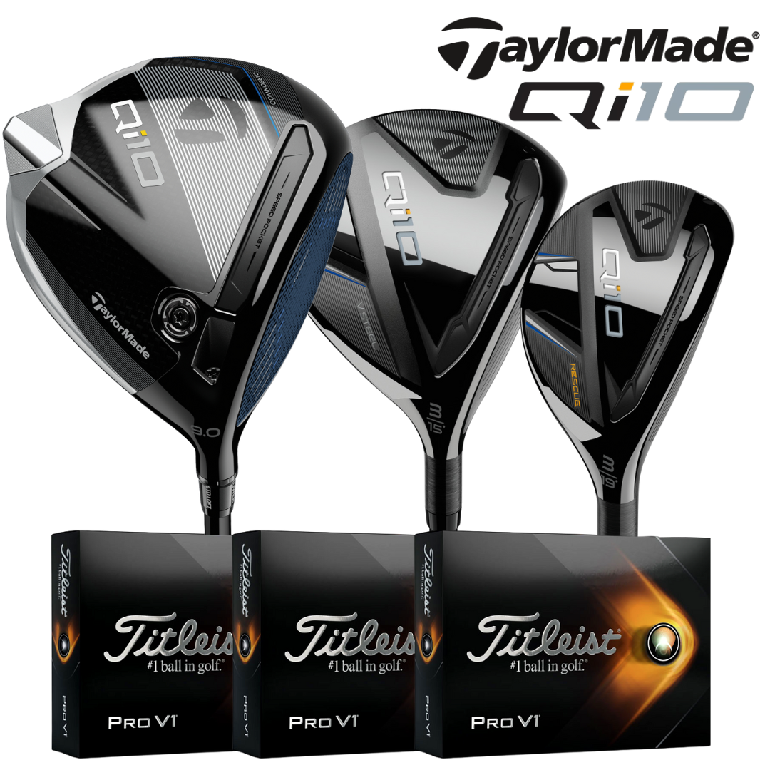 TAYLORMADE Qi10 WOODS GOLF BUNDLE - Rev Comps