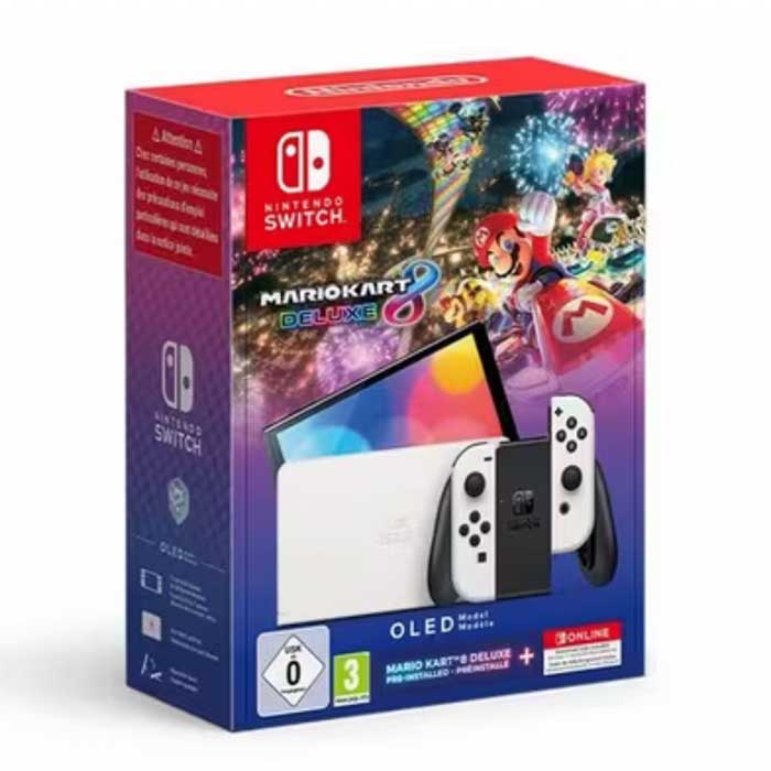 NINTENDO Switch OLED White Mario Kart 8 Deluxe Nintendo Switch